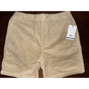 Katin‎ Shorts Kids Large Tan Corduroy Elastic Drawstring Pockets Casual L 14/16